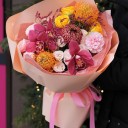 Букет Пунш - с добавлением зелени - миниатюра 