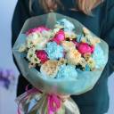 Букет Кальвадос - с добавлением зелени - миниатюра 