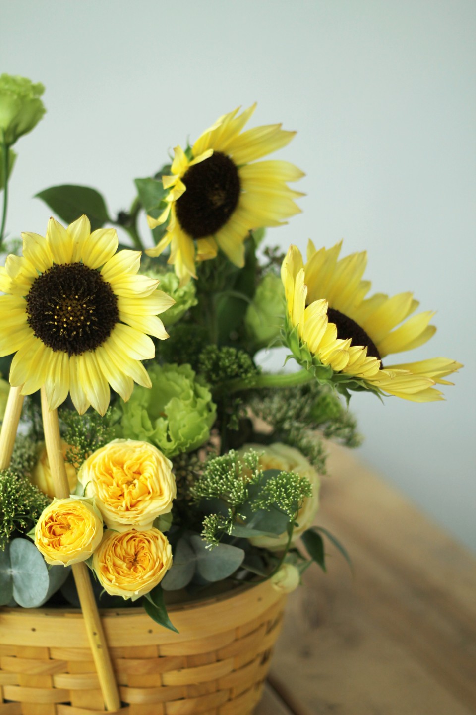 Композиция Солнечный день - с добавлением зелени