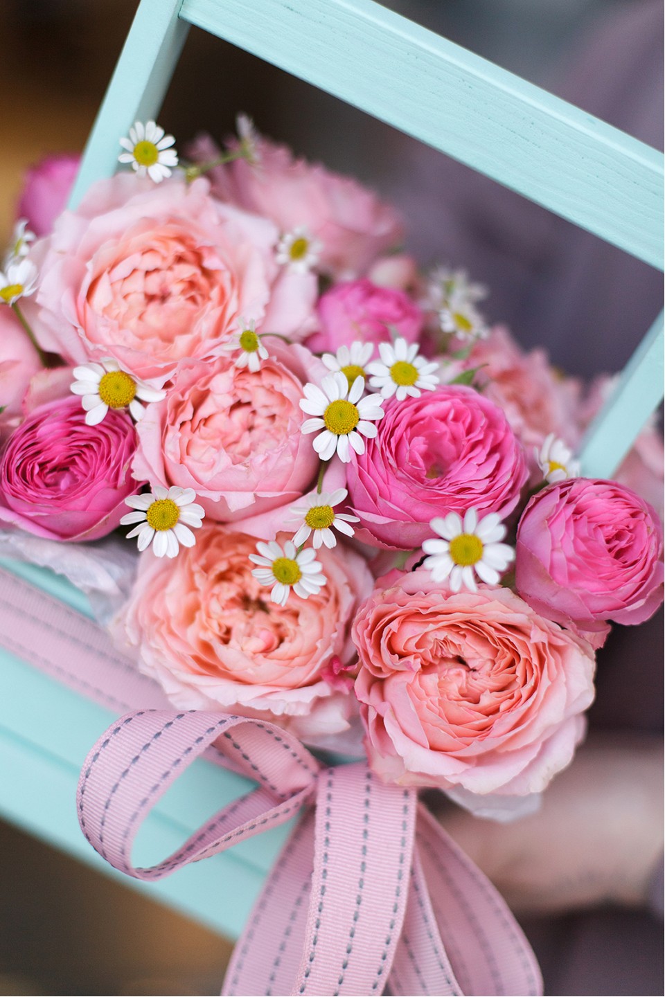 Композиция в коробке Римини - с доставкой по Минску