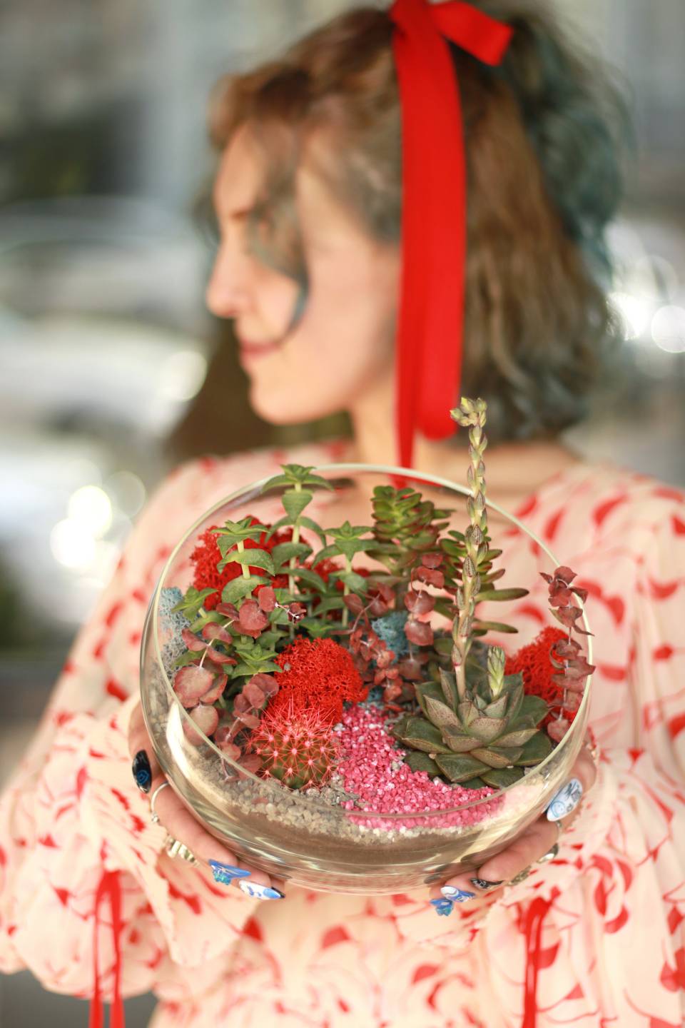 Флорариум Алый сад - с доставкой по Минску