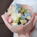 Букет Валли - с добавлением зелени - миниатюра 