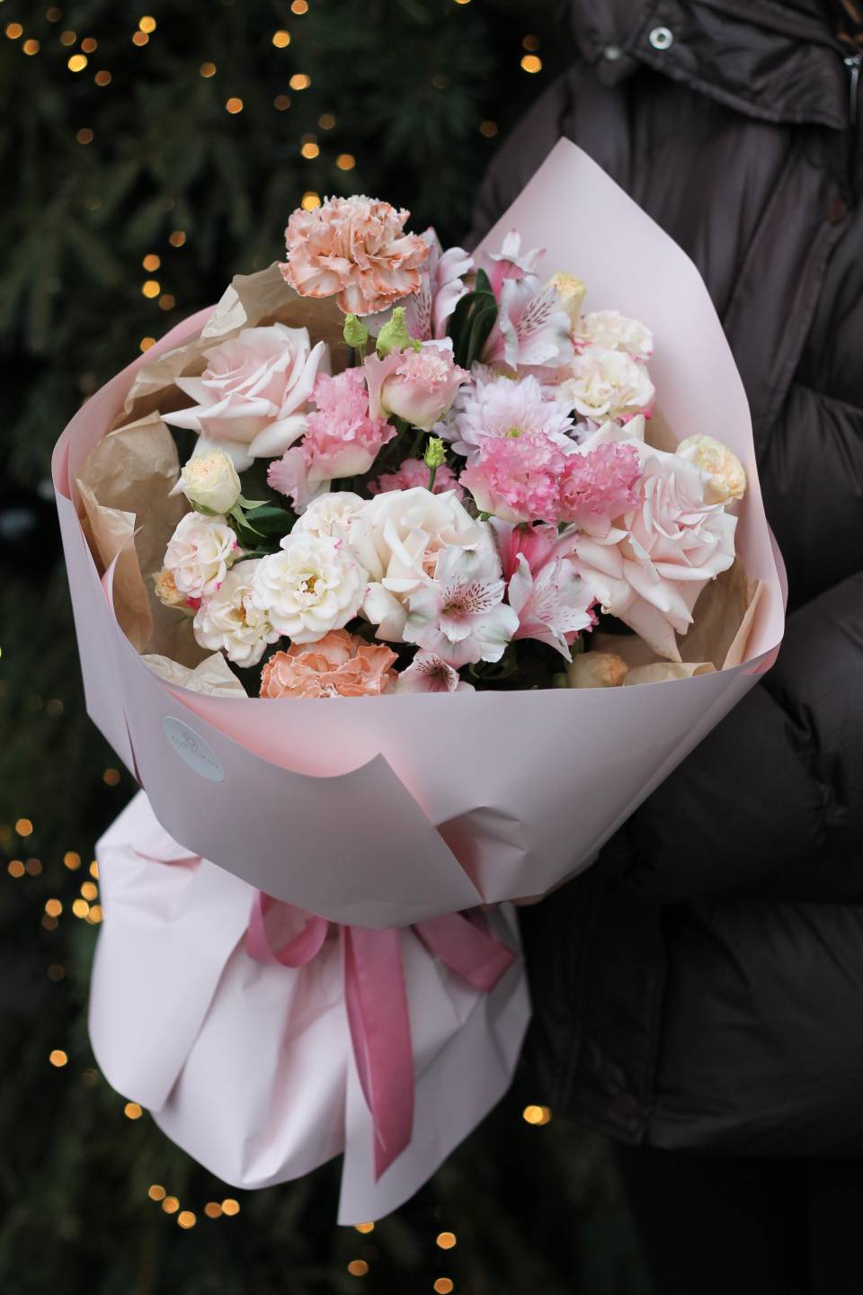 Букет Аромат - с добавлением зелени