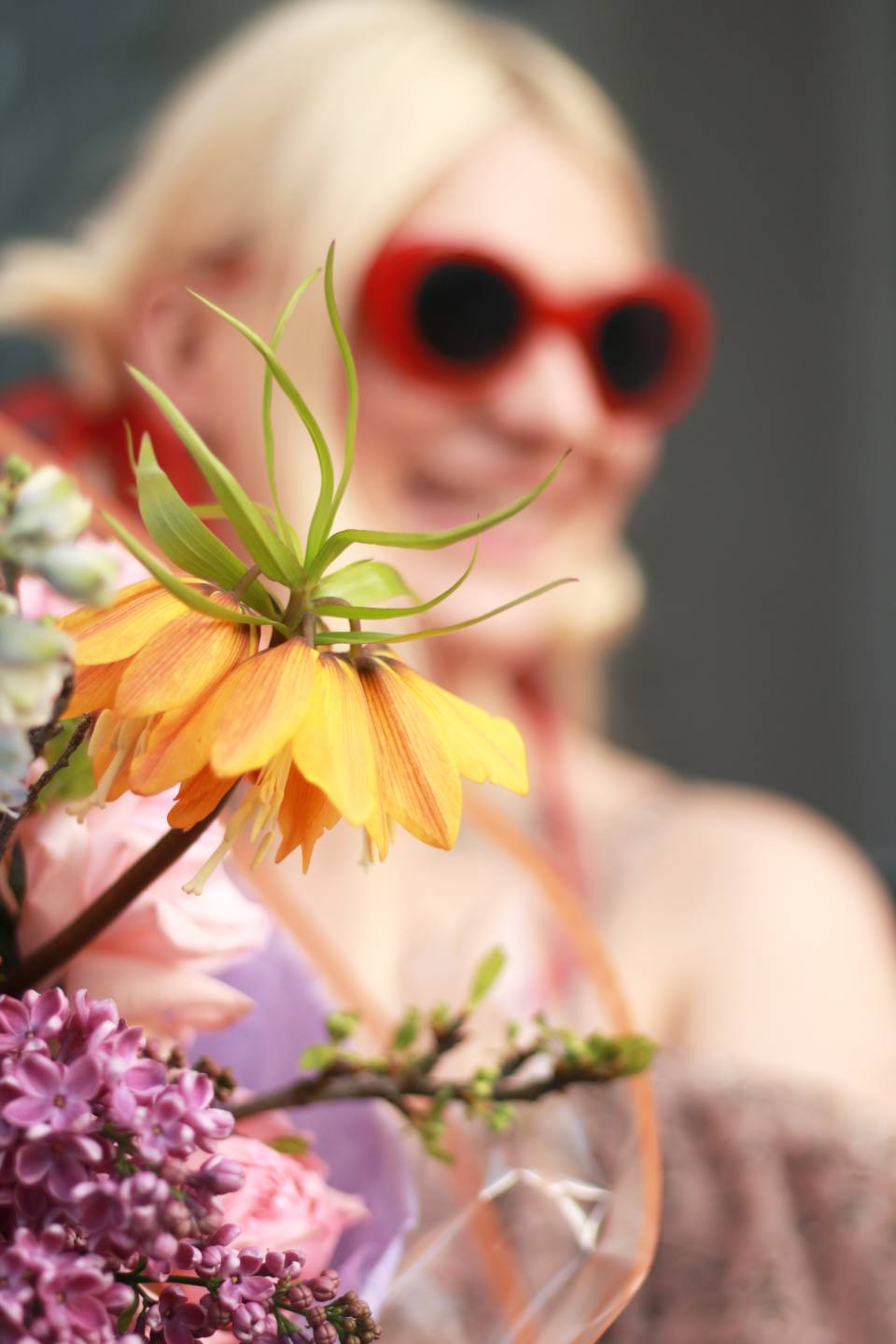 Букет Spring inspiration - с добавлением зелени