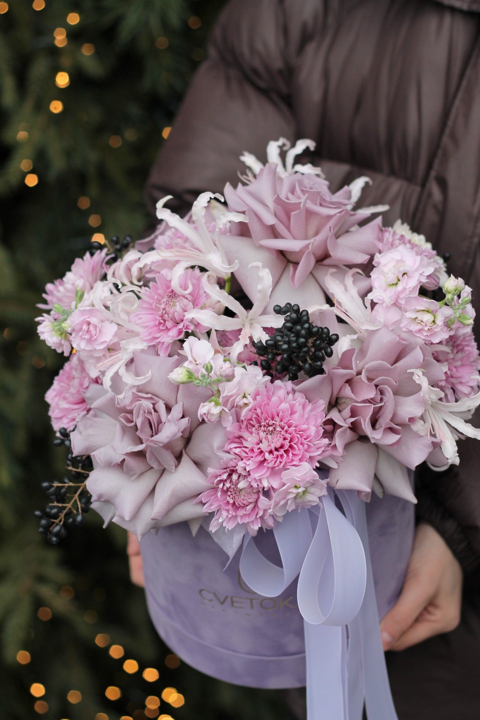 Коробочка Притяжение - с добавлением зелени