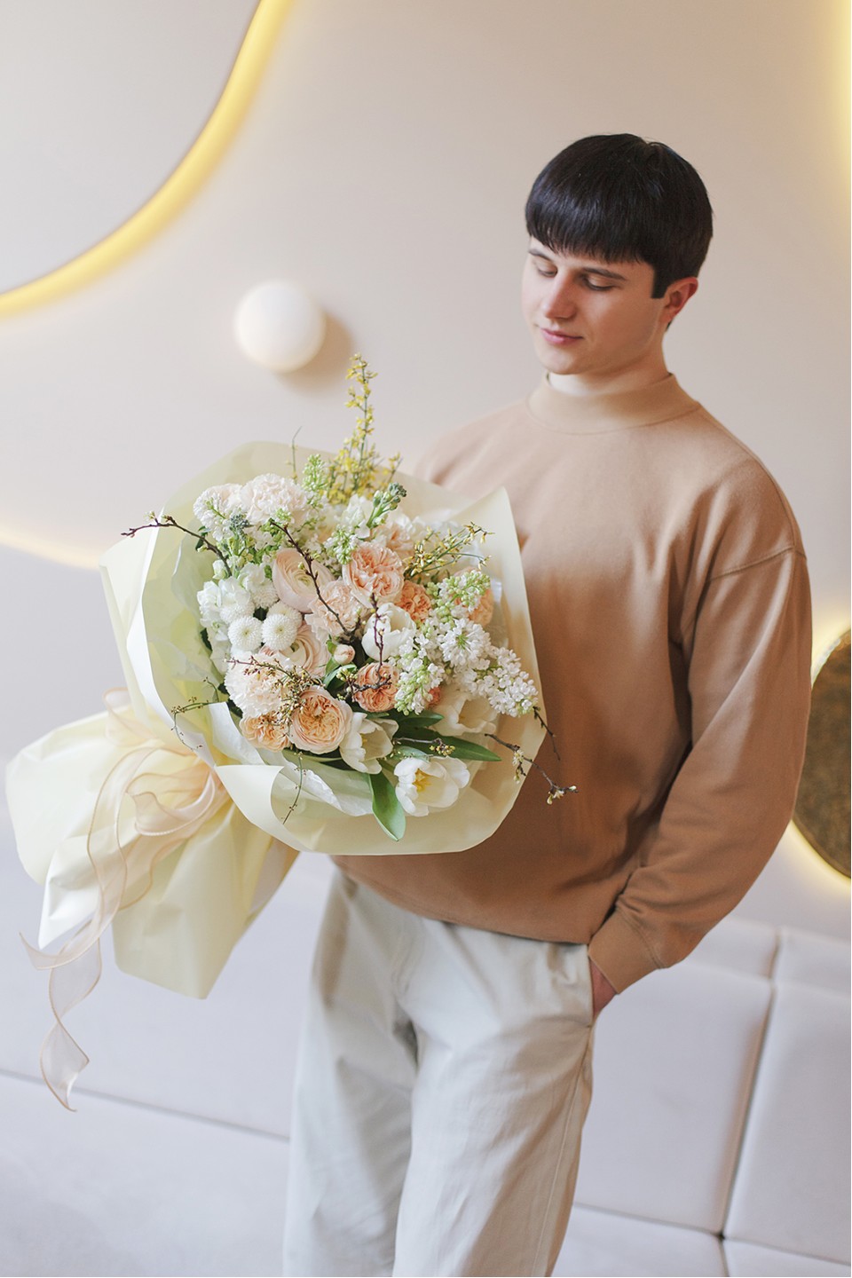 Букет You is Me - с добавлением зелени