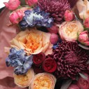 Букет  Ночное вдохновение - подарочное оформление - миниатюра