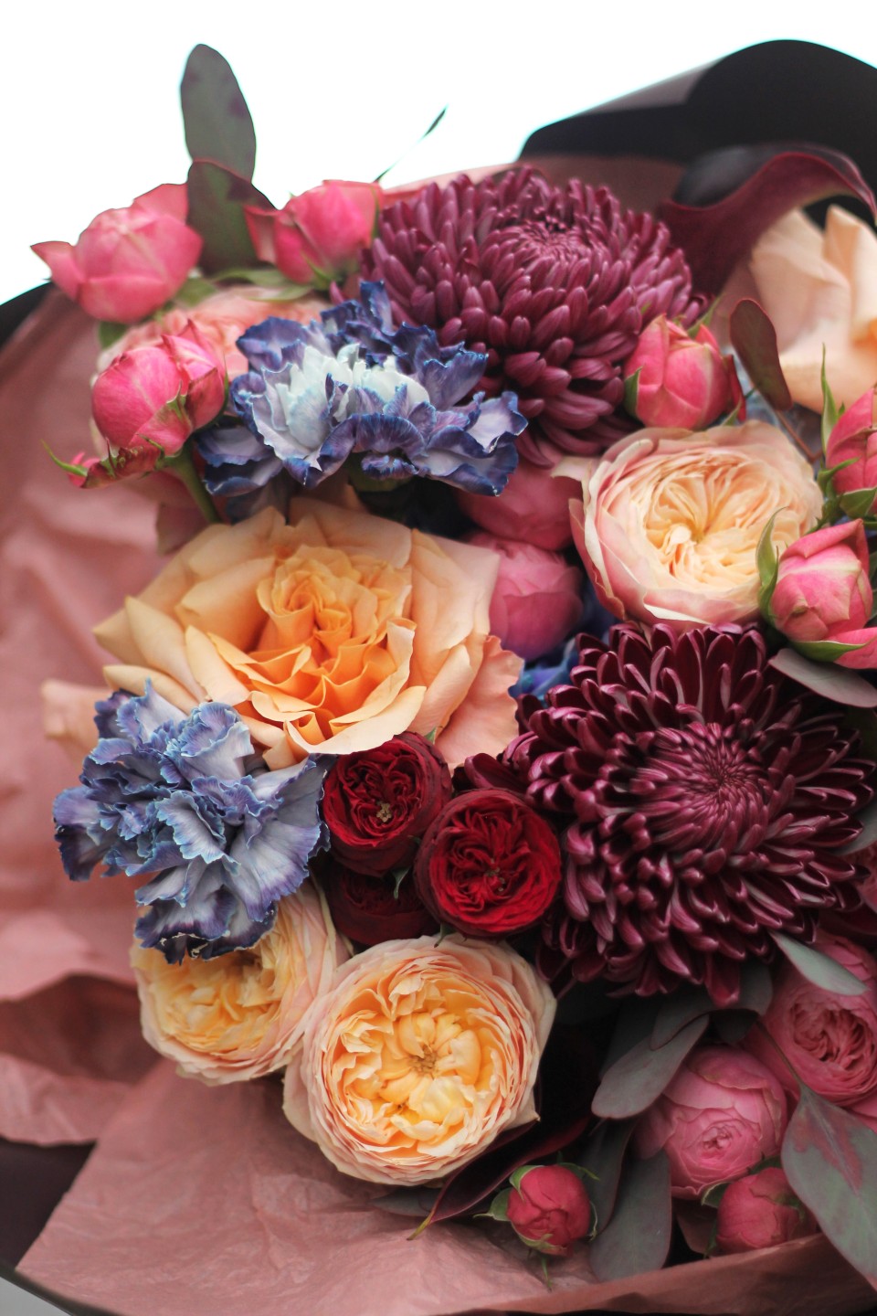 Букет  Ночное вдохновение - подарочное оформление