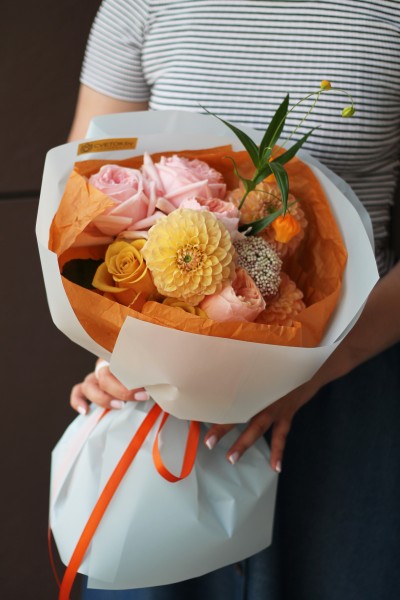 Букет "Мандариновый закат"