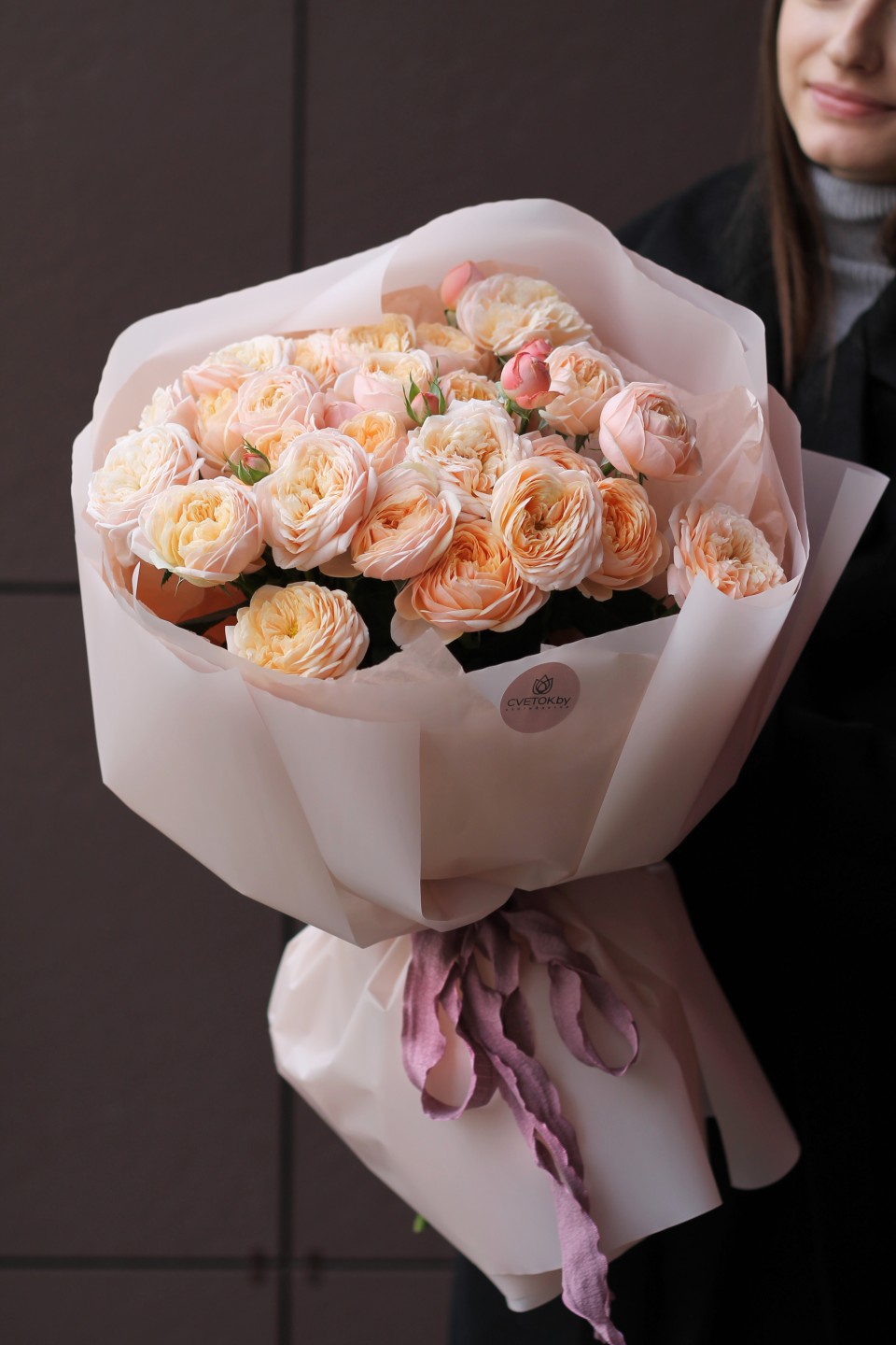 Букет Родос - с добавлением зелени