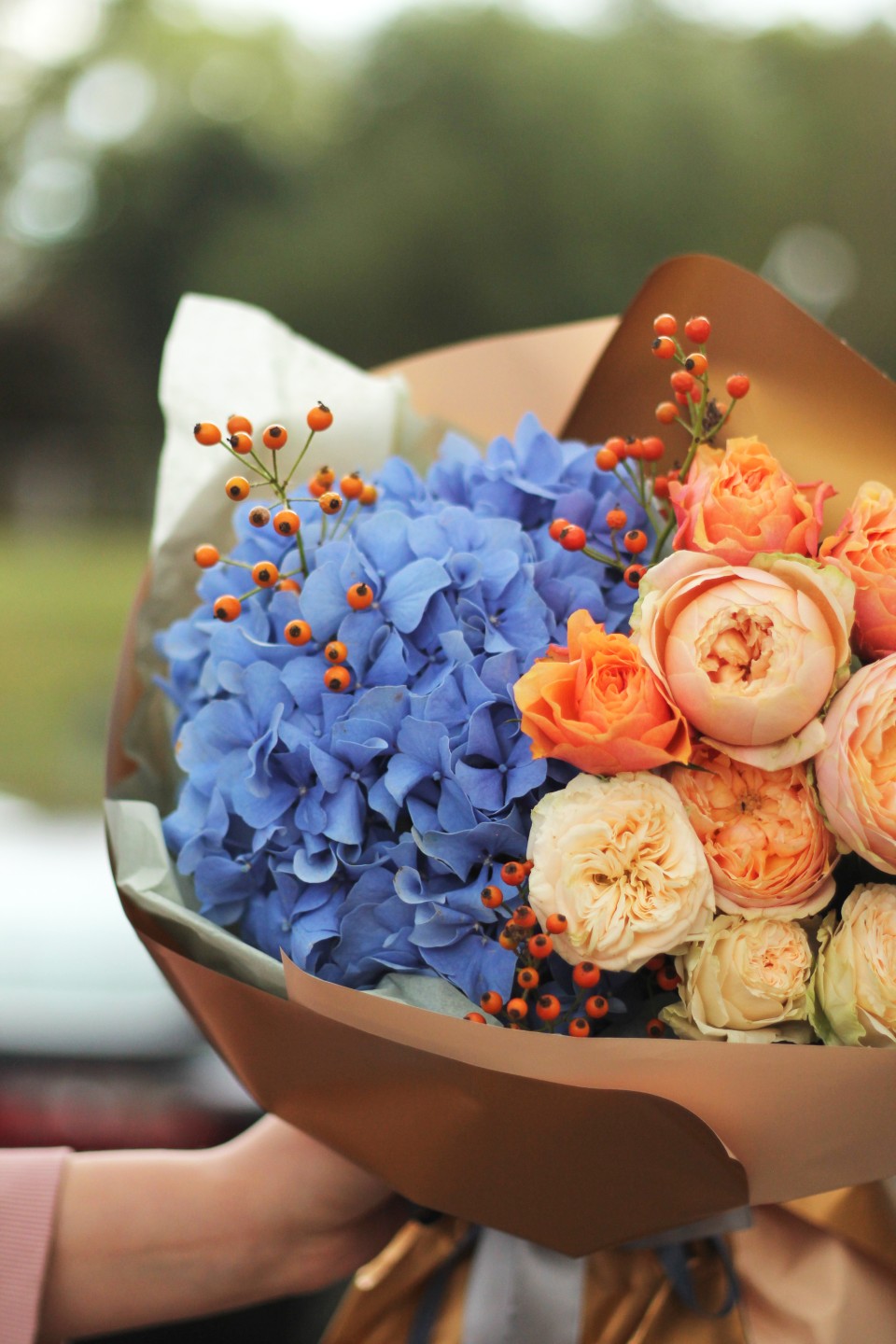 Букет Рэндж - подарочное оформление