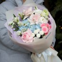 Букет Айсти - с добавлением зелени - миниатюра 