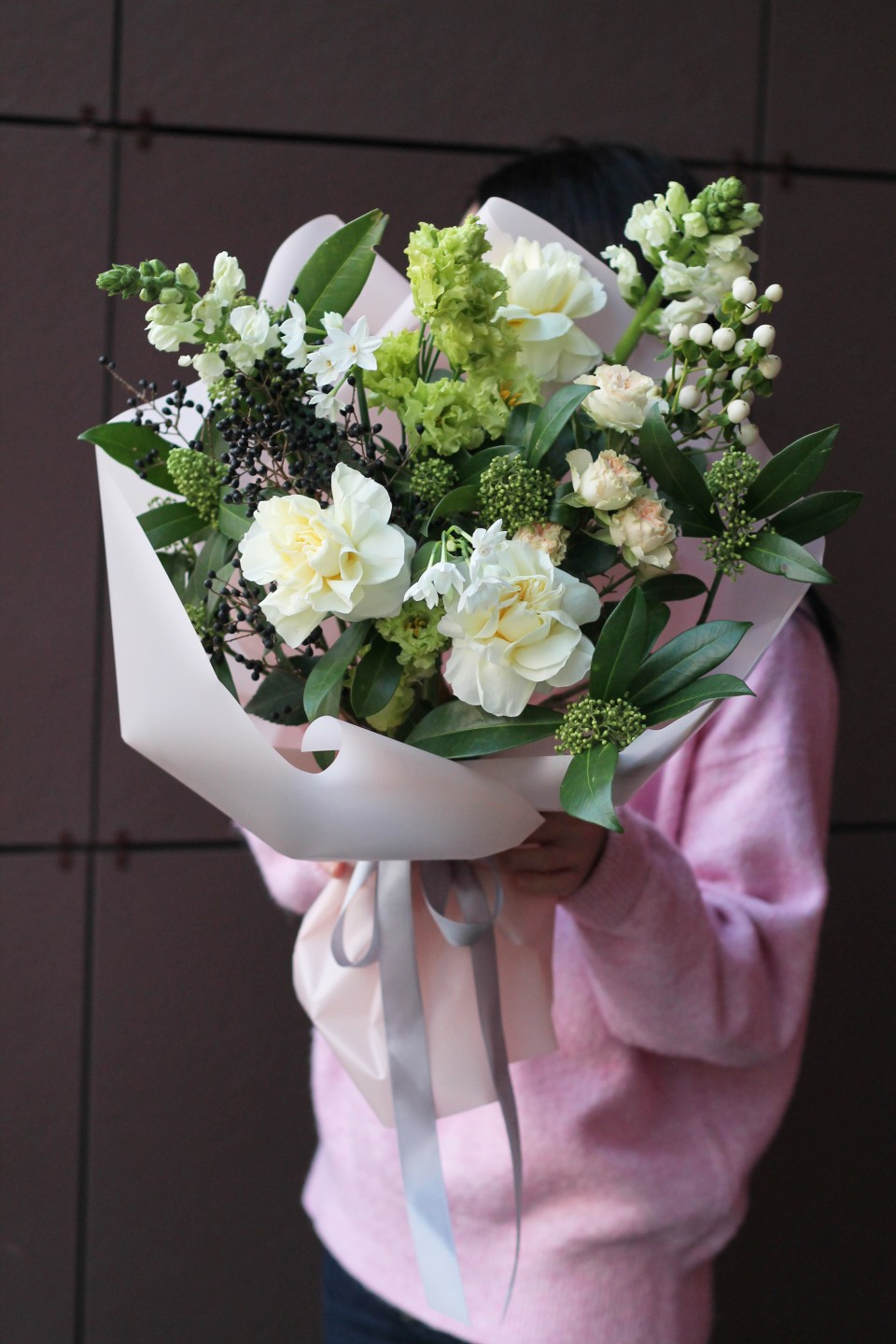 Букет Персида - с добавлением зелени