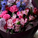 Букет Вспышка - с добавлением зелени - миниатюра 