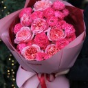 Букет Амарина - с добавлением зелени - миниатюра 