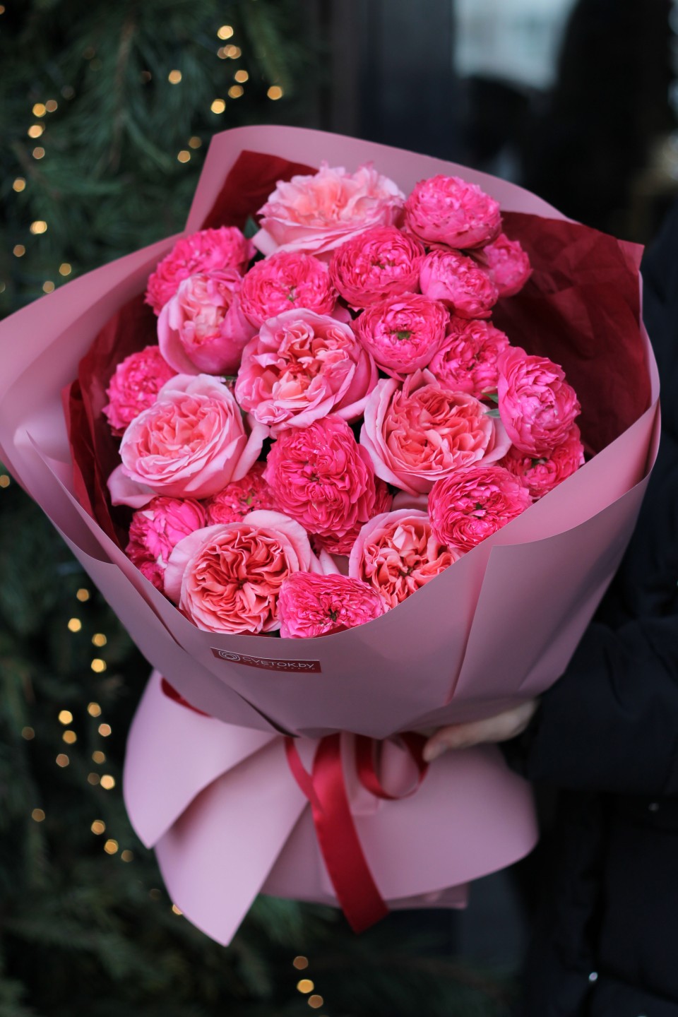 Букет Амарина - с добавлением зелени