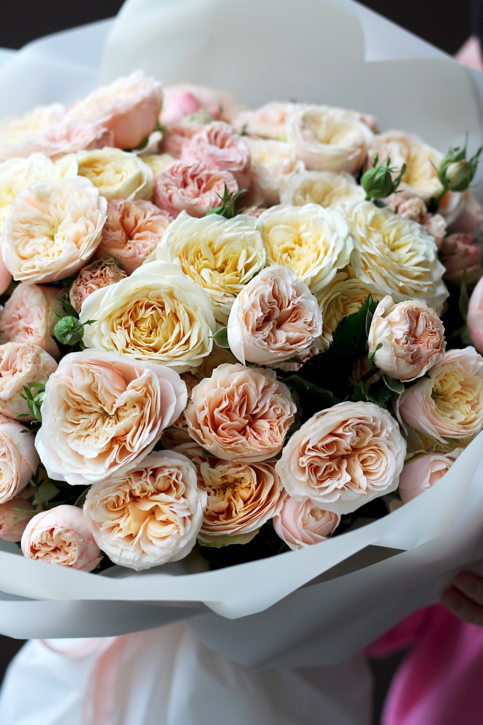 Букет Лимонный пай - с добавлением зелени