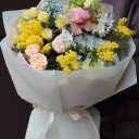 Букет Озеро Комо - с добавлением зелени - миниатюра 