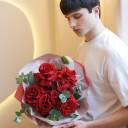 Букет My Love - с добавлением зелени - миниатюра 