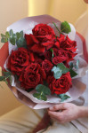 Букет с красными французскими розами "My Love"