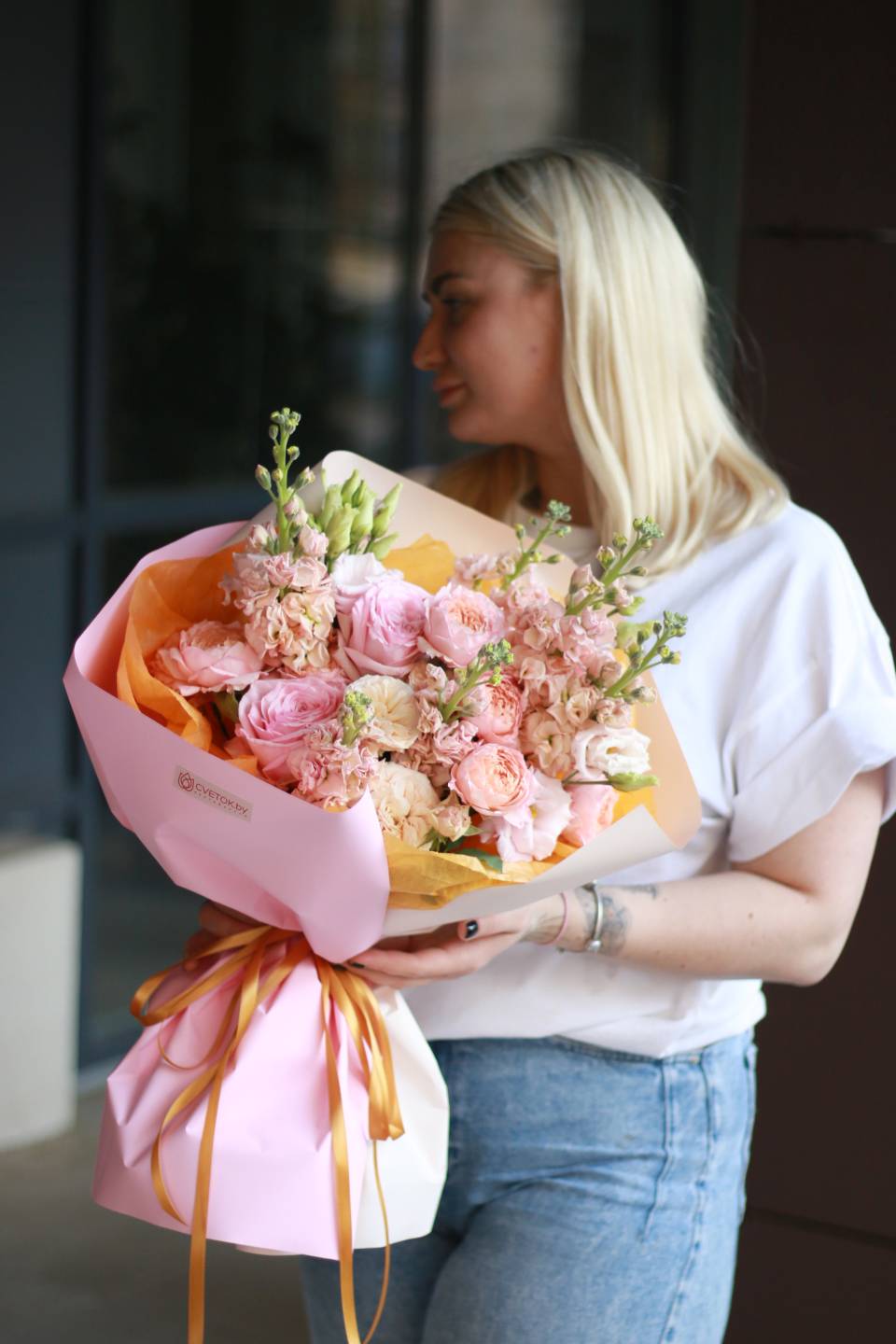 Букет Персиковое удовольствие