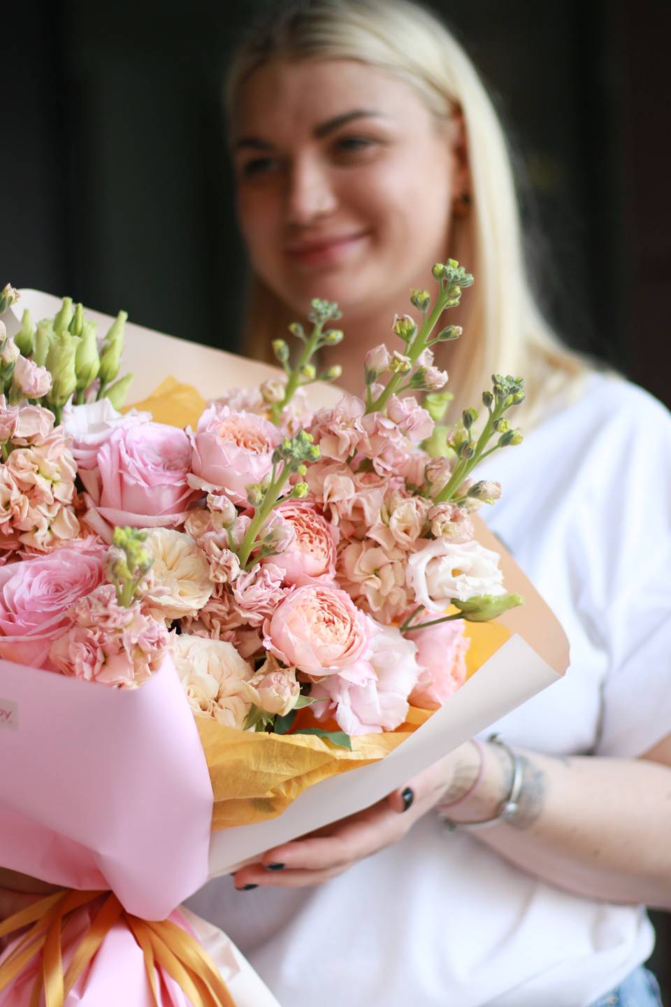 Букет Персиковое удовольствие - с доставкой по Минску