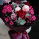 Букет Рубиновый Жемчуг - миниатюра