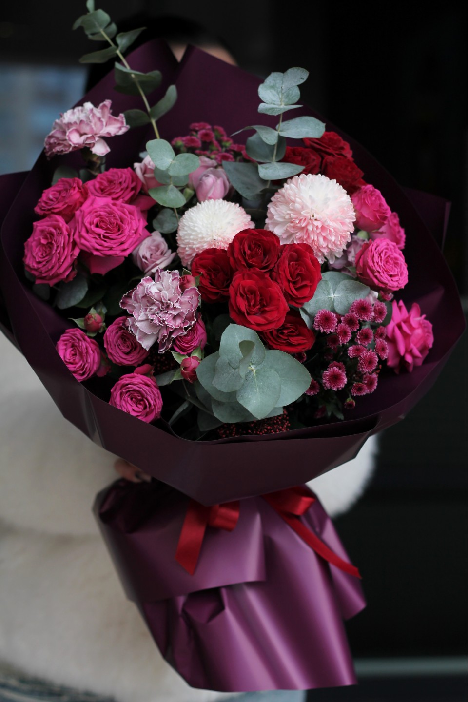 Букет Рубиновый Жемчуг