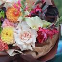 Букет Веларис - с добавлением зелени - миниатюра 