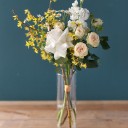 Цветочная подписка S (4 букета на 4 недели) - с добавлением зелени - миниатюра 
