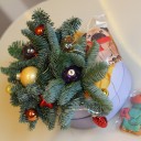 Новогодняя композиция Новогоднее вдохновение - с добавлением зелени - миниатюра 