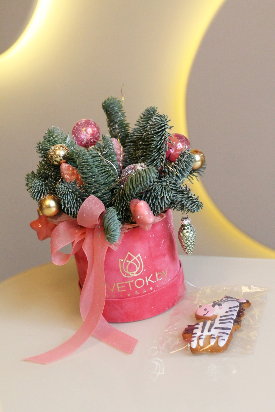 Новогодняя композиция Рождественская палитра