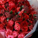 Букет YES - с добавлением зелени - миниатюра 