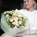 Букет  Рафаэль - с добавлением зелени - миниатюра 