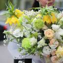 Букет Дива - с добавлением зелени - миниатюра 