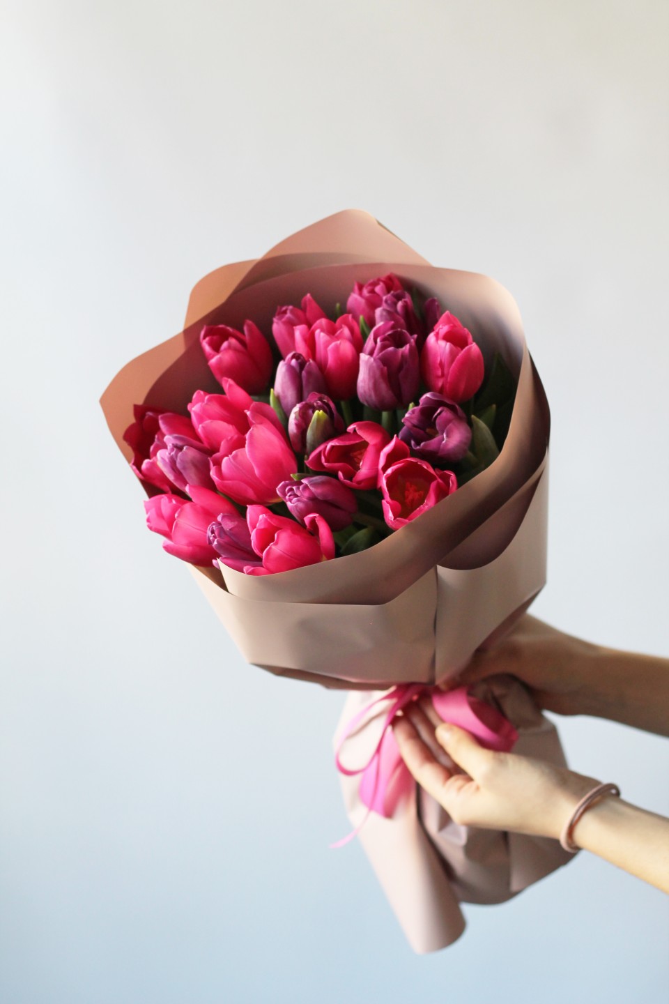 Букет Тюльпина - с добавлением зелени