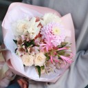 Букет Лесли - с добавлением зелени - миниатюра 