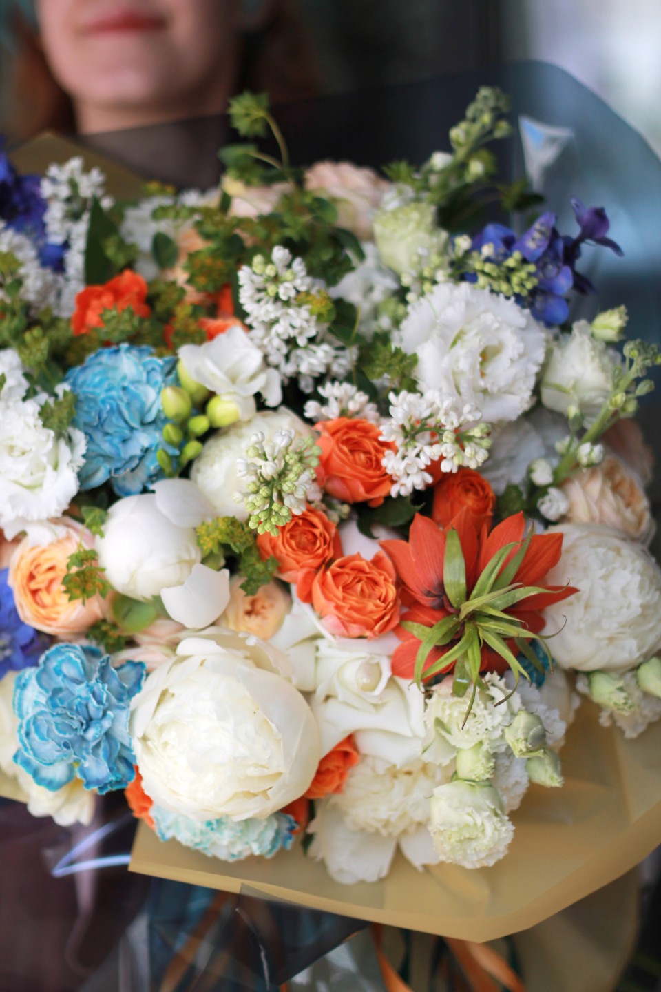 Букет Серафима - с добавлением зелени