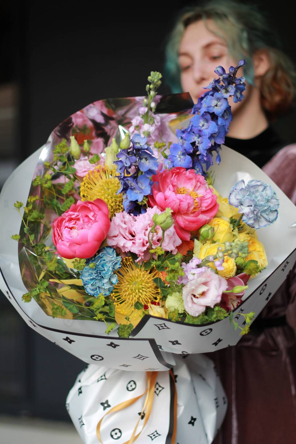 Букет Меллас - с добавлением зелени