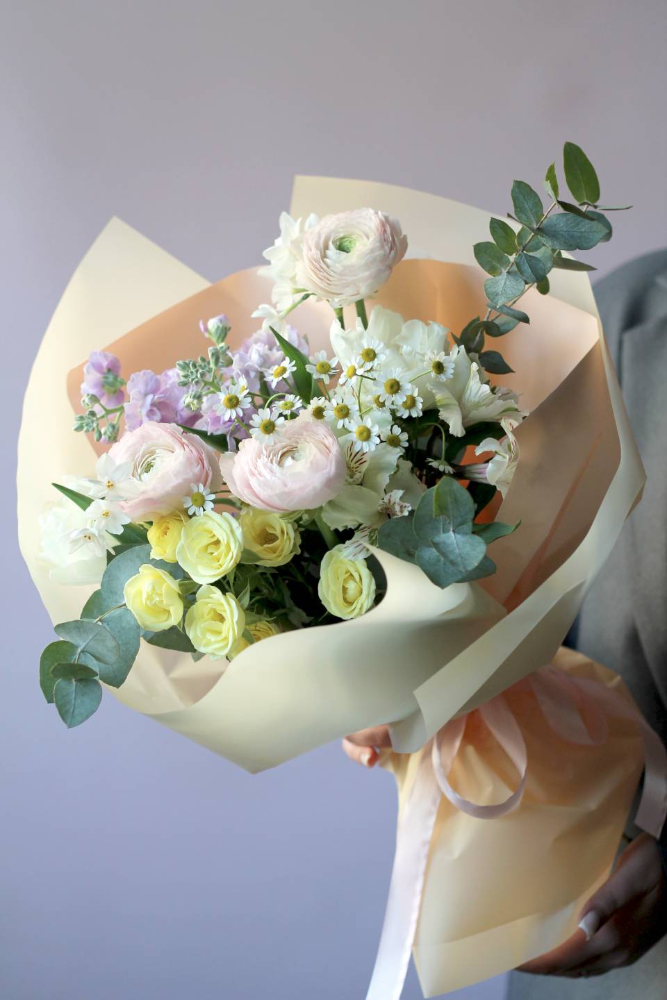 Букет Миледи - с добавлением зелени