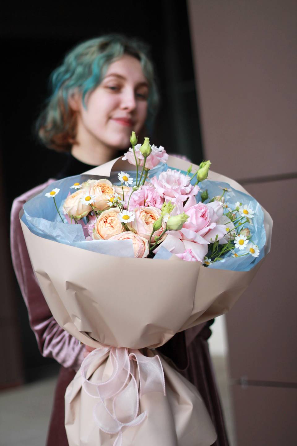 Букет Моэна - подарочное оформление