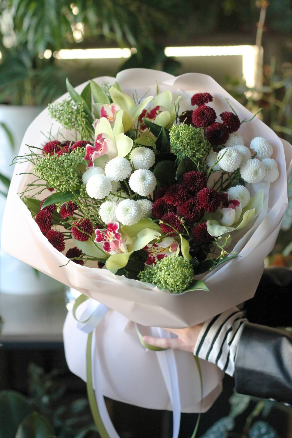 Букет Грильяж - с добавлением зелени