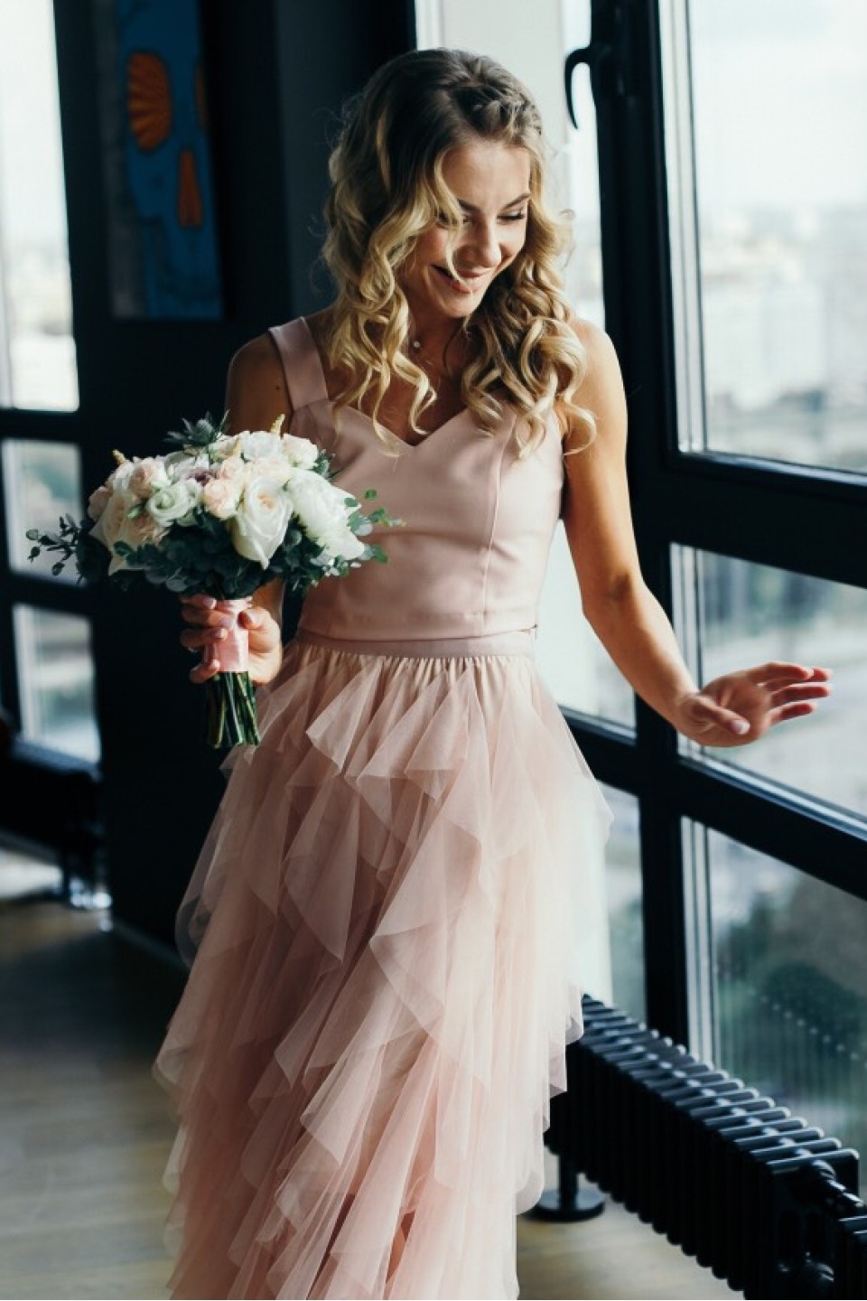 Букет невесты Пудра - с доставкой по Минску