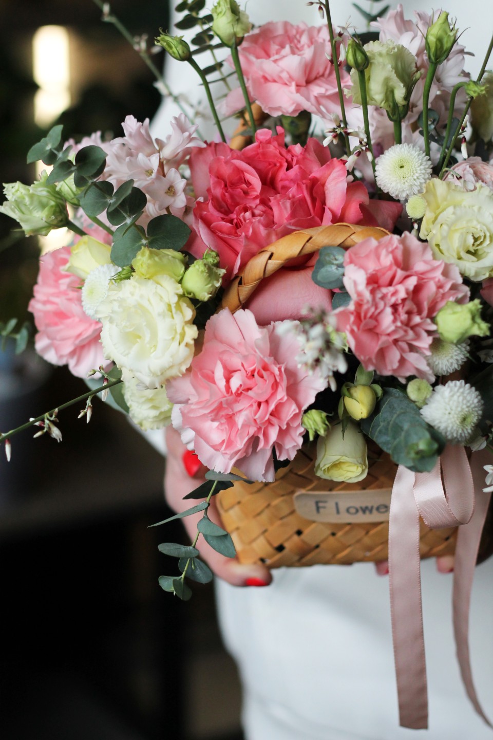 Корзинка Биение сердца - с доставкой по Минску