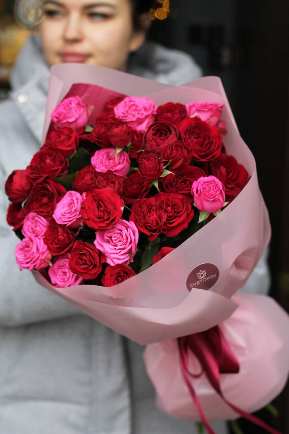 Букет Расмина - с добавлением зелени