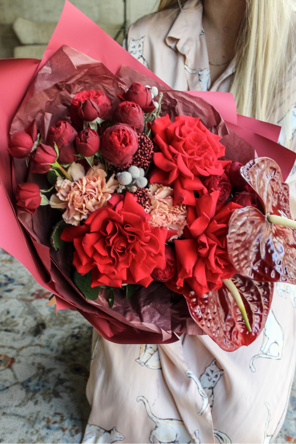 Букет Комета Страсти - с доставкой по Минску