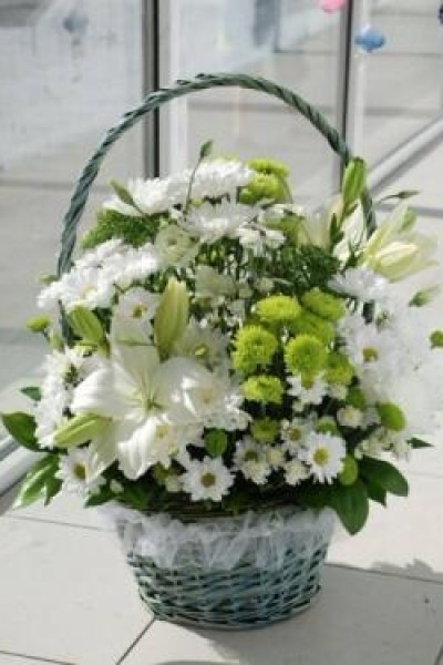 Корзина цветов ''Хрустальное сияние''