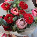 Букет Итальяно - с добавлением зелени - миниатюра 