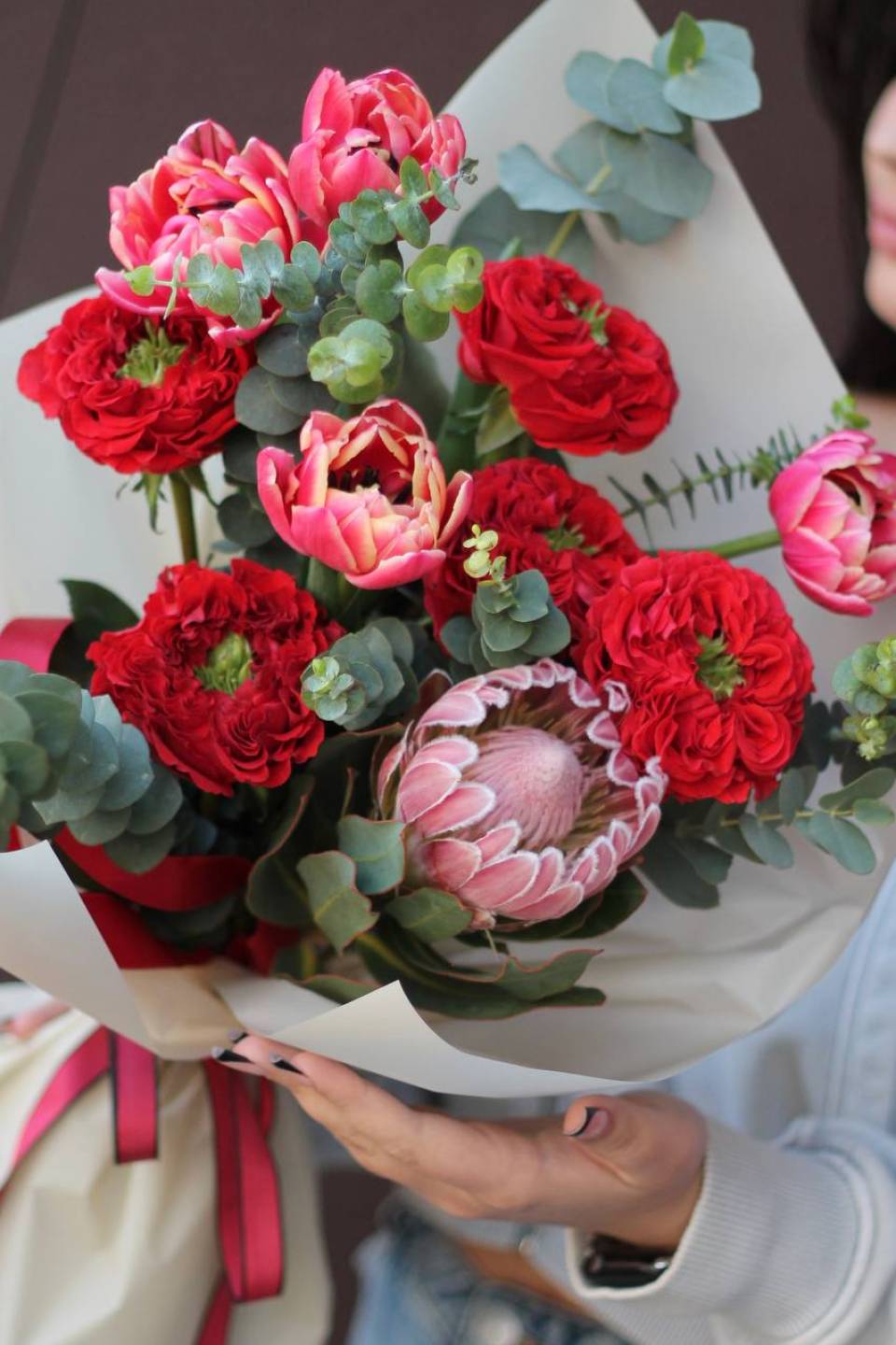 Букет Итальяно - с добавлением зелени