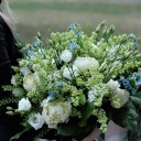 Букет Сиреневое утро - с добавлением зелени - миниатюра 
